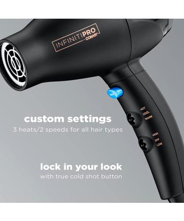 INFINITIPRO BY CONAIR Mighty Mini Compact Lightweight Professional Hair Dryer - Black - Travel Size - Buy Online on GoSupps.com
