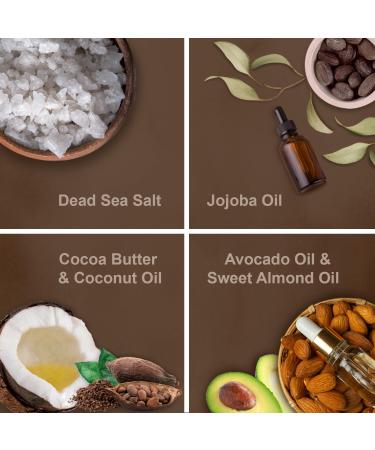 Victoria Beauty Totes Sea Body Peeling | Dead Sea Exfoliating Salt Scrub for Face & Body | Natural Chocolate Scent | 400g - Buy Online on GoSupps.com