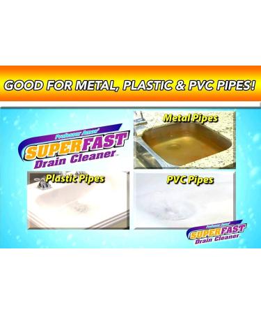 Professor Amos Superfast Drain Cleaner 2 Pack - Dissolve Hair, Grease, Food & Build Up Fast - 8-12 Applications - Buy Online on GoSupps.com