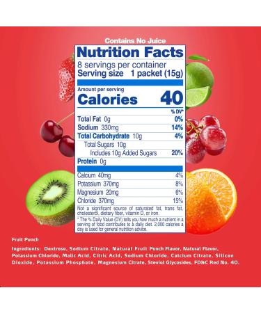 Electrolit Electrolytes Powder Packets Fruit Punch 8 Pack Powdered Hydration Packets for Dehydration & Rehydration Post Workout Flavored Hydrating Drink Mix Gluten Free Daily Water Enhancer Sticks - Buy Online on GoSupps.com