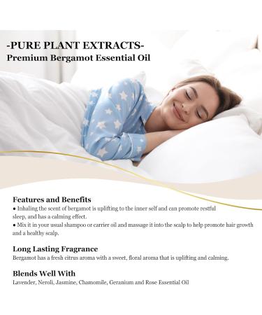 EUQEE Bergamot Essential Oil 118ml Pure Bergamot Oil Aromatherapy Oil Diffuser Oil Natural Essential Oils for Diffusers for Home Humidifier Relax Bergamot 118 ml (Pack of 1) - Buy Online on GoSupps.com