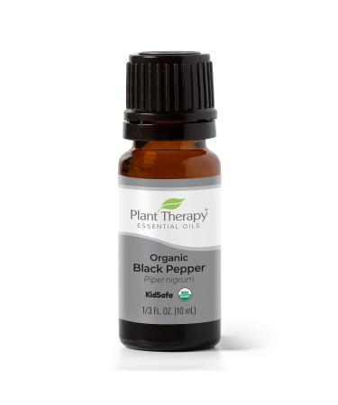 Plant Therapy Black Pepper Organic Essential Oil 10 mL (1/3 oz) 100% Pure Undiluted Therapeutic Grade