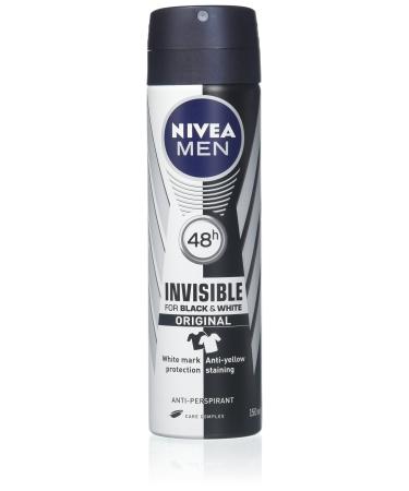 Nivea For Men Invisible Power Anti-Perspirant Spray 150ML (6 Pack) 5.07 Fl Oz (Pack of 6)