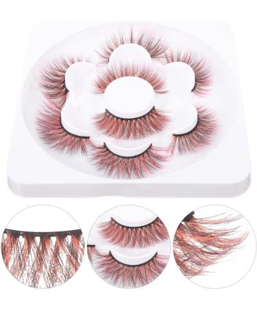 minkissy 4 Pairs Natural Fake Lashes Natural False Lashes Natural False Eyelashes Colored False Eyelashes False Lashes Wispy False Eyelashes Fluffy Fake Eyelashes 3d Curly Imitation - Buy Online on GoSupps.com