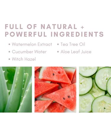 Blue Sage Watermelon + Cucumber Brightening Essence Facial Toner | Natural Face Mist with Witch Hazel to Even Complexion and Prepare Skin - Buy Online on GoSupps.com