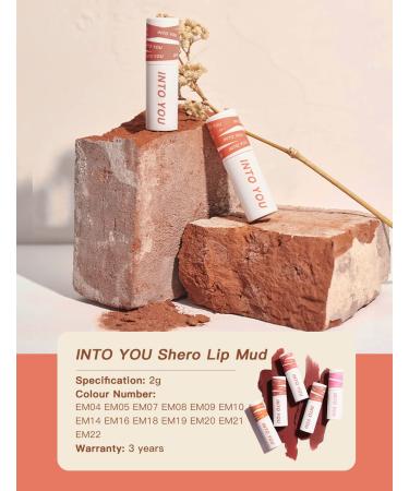 INTO YOU Matte Lipstick - Waterproof, Long Lasting Velvet Lip Stain for Lip & Cheek - Non-Stick, Smudge Proof Lip Gloss (EM07) - Buy Online on GoSupps.com