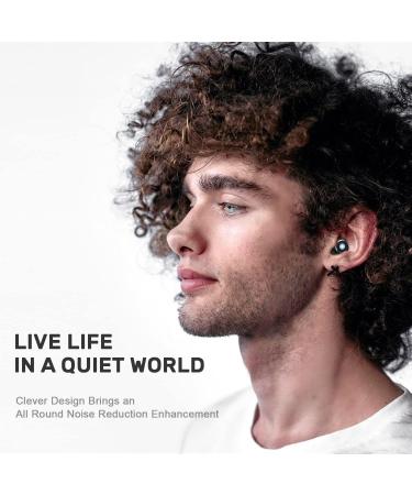 Sleeping Ear Plugs - NRR 33 dB Noise Cancelling Silicone Earplugs for Concerts, Motorcycle, Travel - Black - Buy Online on GoSupps.com