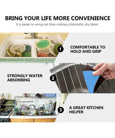 KICHOUSE 60 Pcs Scouring Pad Cleaning Sponges Windows Cleaning Cloth Washing Sponge Dishwasher Corundum 10X9CMx3pcs Random Colorx3pcs - Buy Online on GoSupps.com