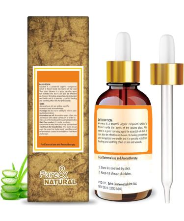 Crysalis Aloe Vera(Aloe Barbadensis Miller) Oil|100% Pure & Natural Undiluted Essential Oil Organic Standard For Skin & Hair Care|Provides Moisturisation& Skin & Hair (30ML) - Buy Online on GoSupps.com