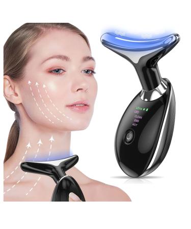 NXNIJ Neck Face Firming Wrinkle Removal Tool, 3-in-1 Anti-Aging Facial Massager for Lifting, Tightening Improve and Smooth Sagging Skin, Face Sculpting Tool Black