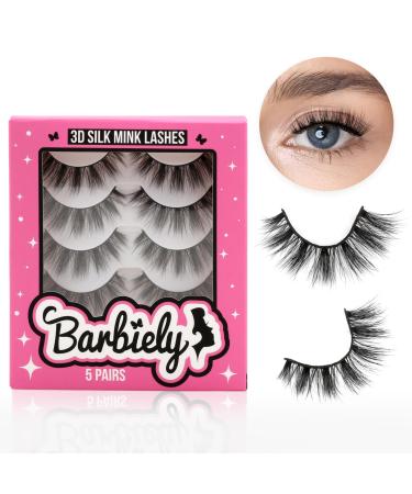 Premium Synthetic Lashes Fake Eyelashes Natural Look Vegan Silk Mink Super Thin Soft Flexible Band False Eyelashes Flare Wispy Lash SD05