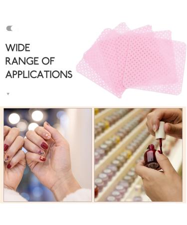 2 Boxes Disposable Nail Polish Remover Pads Heart Shape Nail Wipe Cotton Gel Nail Polish Removers Lint Nail Cleaning Patches Pink - Buy Online on GoSupps.com