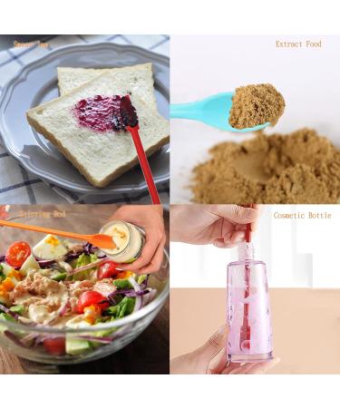 Makeup Spatula 6 Pcs Mini Silicone Last Drop Spatulas Multifunctional Scraper Small Beauty Makeup Spatula Tiny Scraper for Thin Jar Bottle Cosmetics - Buy Online on GoSupps.com