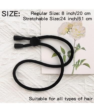 Milamiya Adjustable Headband for Natural Curly Hair - 5 Pack | Thick Hair Ties for Afro Puff Ponytail | TikTok Popular Hairband - Black - Buy Online on GoSupps.com