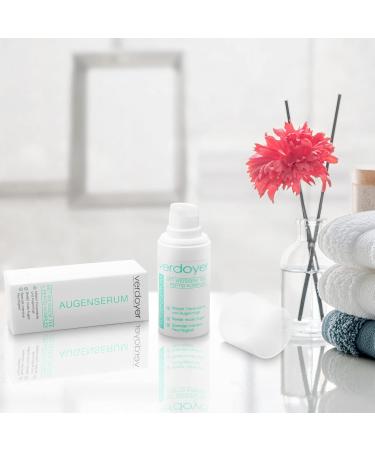 Verdoy Eye Serum for Dark Circles & Wrinkles - Anti-Fold Smoothing Eye Care with White Tea & Peptides - Made in Germany - Buy Online on GoSupps.com
