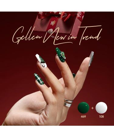 Gellen Gel Nail Polish Kit - Christmas Festive White Green Red Blue Silver Gold Glitter Gel Polish Kit 6 Colors Collection for Christmas Holiday DIY Salon/Home Manicure Festival Gift Set For Women Golden Paradise - Buy Online on GoSupps.com