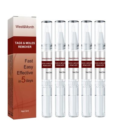 Wipe Off Tags & Moles Remover Fast Easy Effective in 5 Days Quick & Safe Remove Skin Tags Moles Remover Pen Liquid Mole Removal Pen for All Body Parts