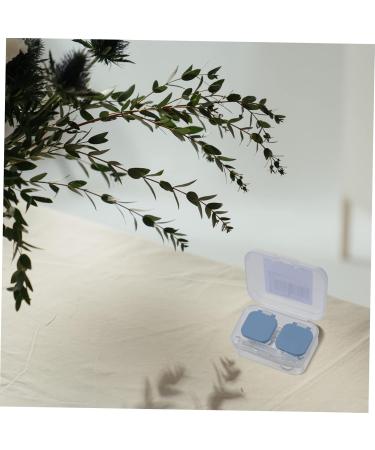 PartyKindom Glasses Case & Contact Lens Holder - Travel Storage Box Blue 5.5x2.5x2cm - International Shipping Available - Buy Online on GoSupps.com