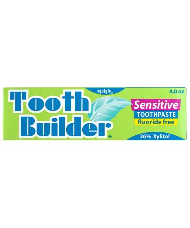 Squigle Tooth Builder SLS Free Toothpaste (Stops Tooth Sensitivity) Prevents Canker Sores  Cavities  Perioral Dermatitis  Bad Breath  Chapped Lips  4 oz - 1 Pack