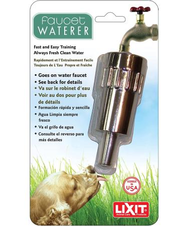 Lixit L100 Automatic Water Faucet Fountain for Pets - 1 Pack - Buy Online on GoSupps.com