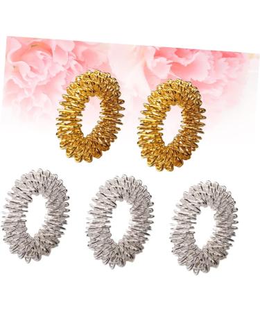 Ibasenice 5-St Spiky Sensory Ring - Acupressure Finger Circulation Toy | Chinese Medicine Massage Device - Buy Online on GoSupps.com