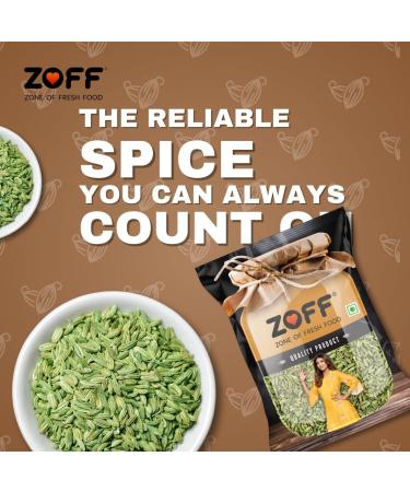 ZOFF Big Fennel Whole(100g / 3.5Oz) | All Natural | Vegan | Indian Origin 100 GM - Buy Online on GoSupps.com