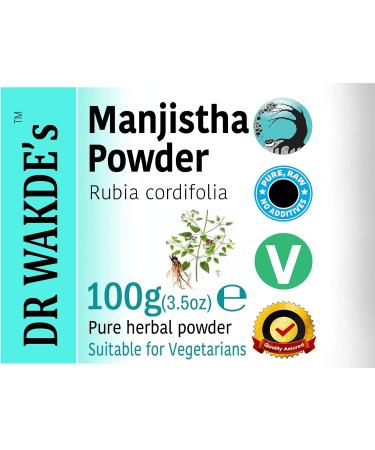 Buy Manjistha Powder (Rubia cordifolia) - 100g (3.5oz) | Premium Herbal Supplement for Natural Health - Buy Online on GoSupps.com