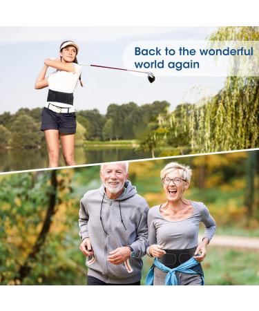 Back Support Brace for Men & Women - Breathable Lumbar Support Belt for Sciatica Herniated Disc & Scoliosis Relief | Adjustable Straps & 7 Stays - Buy Online on GoSupps.com
