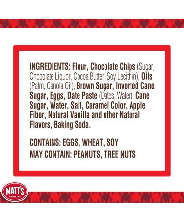  Matt's Cookies Matt's Cookies Chocolate Chip Cookies Sweet Baked Cookies Non-GMO 6 x 395g - Buy Online on GoSupps.com