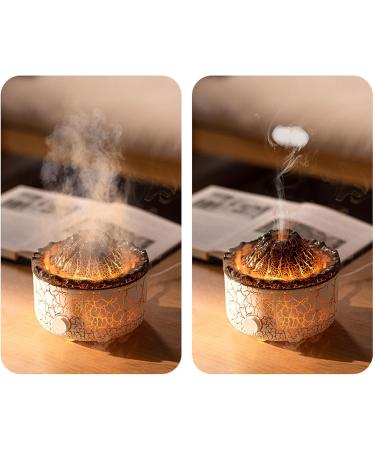 Buy Remote-Controlled Aromatherapy Device - Multifunctional Volcanic Classor with Smoke Ring Effect | Stylish Two-Colored Design for Home & Office (White EU Connector) - Buy Online on GoSupps.com