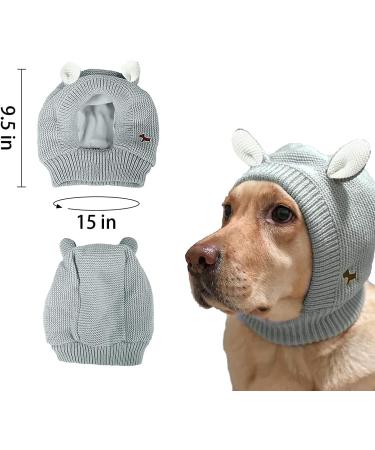 YolentQuiet Ears 2PCS Dog Ear Covers for Anxiety and Noise Protection - Gray+Purple - Medium to Large Dogs - Buy Online on GoSupps.com