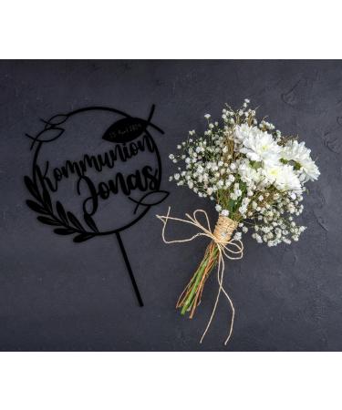 Custom Asino Cake Topper for Communion & Confirmation - Personalized Acrylic Decoration with Name & Date - Buy Online on GoSupps.com