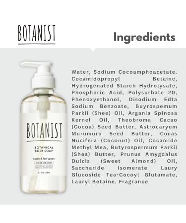 Botanist Natural Body Wash for Women Mens Full Body Wash for Sensitive Skin by Squalane Shea Butter& Aloe Vera Sulfate Free Shower Gel & Bath Soap from Japan 16.5 Fl Oz Cassis & Leaf Green 2EA 16.5 Fl Oz (Pack of 2) - Buy Online on GoSupps.com