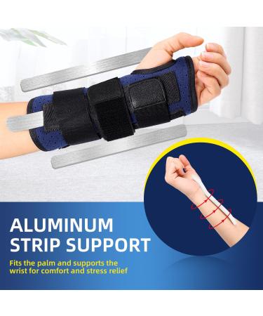 Buy Adjustable Wrist Brace for Carpal Tunnel & Tendonitis - XL Right Hand Support Splint with 3 Metal Splints | International Shipping Available - Buy Online on GoSupps.com