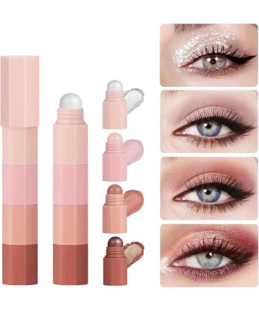 4 in 1 Eyeshadow Pencil Matte Fine Glitter Highly Pigmented for Face and Eyes - Buy Online on GoSupps.com