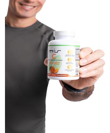 M+S Vitamin C Tablet 500mg for Women and Men Supports a Healthy Immune System Promotes Hair Skin Nails and Joints Vegan Sugar Free Non-GMO Orange Flavor (100 Tablets) - Buy Online on GoSupps.com