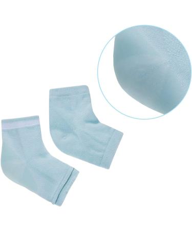 Soft Ventilate Gel Heel Socks for Dry Hard Cracked Skin - 3 Pairs (Pink Turquoise Grey) - Buy Online on GoSupps.com