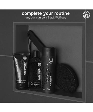 Black Wolf Oily Skin Bundle: Face Wash & Oil-Free Moisturizer Gel - Charcoal & Salicylic Acid for Acne - Men's Skincare Gift Set - Buy Online on GoSupps.com