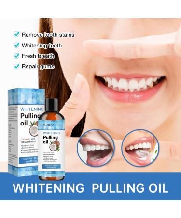 Coconut Pulling Oil with Tongue Scraper - Alcohol-Free Mint Oil Pulling Mouthwash for Fresh Breath - Natural Coconut Oil for Oral Care - Buy Online on GoSupps.com