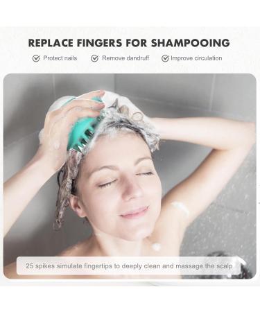 FREATECCH CHAUT Massage Brush - Wet & Dry Shampoo Brush for Scalp Peeling Head Massage & Healthy Hair Growth - Silicone Ridge Care - Classic Green - Buy Online on GoSupps.com