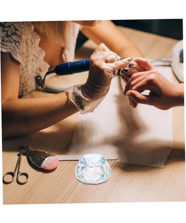 Healeved 1pc Nail Art Crystal Cup Glass Crystal Cup Nail Art Dish Crystal Nail Acrylic Nail Brush Liquid Dappen Dishes for Acrylic Nail Art Tools Delicate Pen Washing Cup Crystal Glass 6x6cm Assorted Color - Buy Online on GoSupps.com
