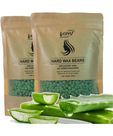 Wax Beans - Hard Wax Beans - Yellow Wax Beans- For Painless Wax for Bikini Arms Legs Armpit with 4 different Flavor- Honey In Blocks- Lavender- Lemon and Rose Beads by (Vaxy) (Aloe Beads 1kg) - Buy Online on GoSupps.com