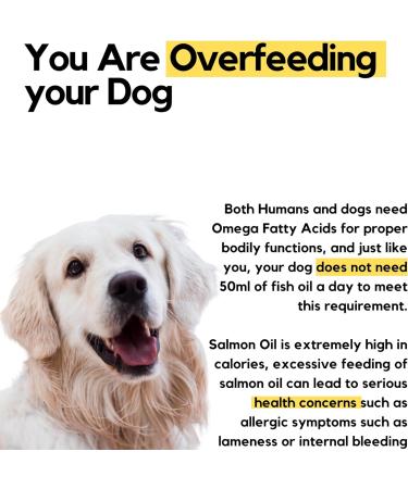 Fairy Tails 100% Pure Scottish Salmon Oil 50ml - Omega 3, 6 & 9 Fish Oil for Dogs, Cats, Puppies & Ferrets | Supports Skin and Coat Health - Buy Online on GoSupps.com