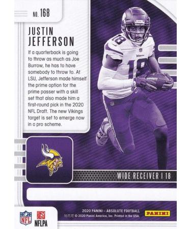 2020 Panini Absolute Justin Jefferson RC #168 - Minnesota Vikings | NFL Football Card NM-MT - Buy Online on GoSupps.com