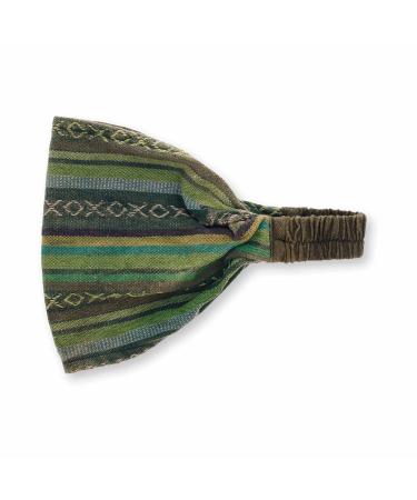 ART AND MAGIC Unisex Hippie Headband Goa Yoga Stonewashed Army Green