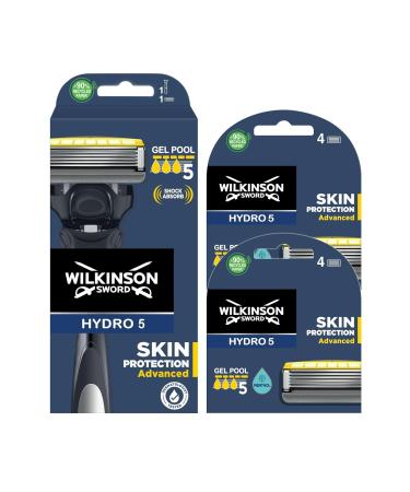 Wilkinson Sword Hydro 5 Blades 1 Handle and 9 Razor Blades for Men Quality Razors for Men