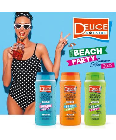 DELICE SOLAIRE Douche Shampoo Solare Bronze Beach Party Mazurca 300 ml Angurie et C dre Bain de douche et Shampoing en un - Buy Online on GoSupps.com