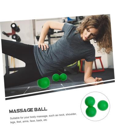 Fomiyes Fascia Ball Set - Peanut Lacrosse Balls for Trigger Point Massage | Muscle-Relaxing Fitness Accessories - Buy Online on GoSupps.com