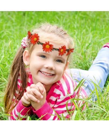 FEPITO 12-Piece Multicolor Flower Headband Garland - Bohemian Flower Crown for Women & Girls | International Shipping Available - Buy Online on GoSupps.com
