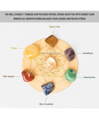 Soulnioi Healing Crystals Set - 24pcs with 7 Chakra Stones, White Crystal Wands, Tarot Cloth & Pyramid Energy Generator - Spiritual Healing Kit for Meditation and Beginners (A-white Crystal) - Buy Online on GoSupps.com